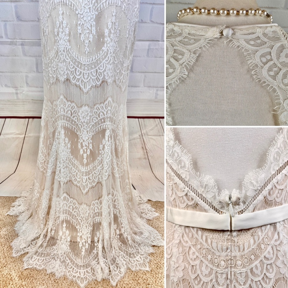 {Catherine Deane} : “Suri” Ivory Lace Wedding Gown - Picture 13 of 16